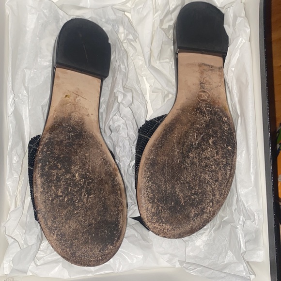 Black and silver Chanel slides - Picture 2 of 5